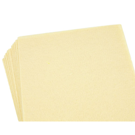 Фетр 20 х 30см, 1,2мм, 10 листів, світло бежевий Бежевий Unison (170HQ-066)