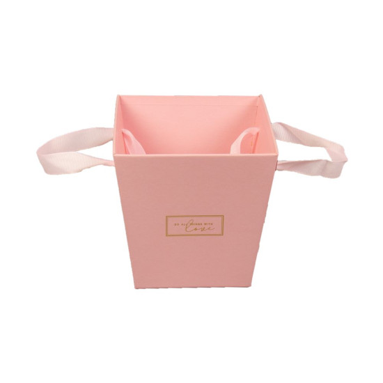 Коробка декоративна  для квітів 14,5 x 11 x 15см Рожевий Unison (W3241)