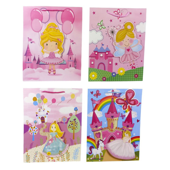 Пакет подарочный 210гр, 26 x 32 x 10см (12шт/уп) Разноцветный Unison (YM 8040-M)