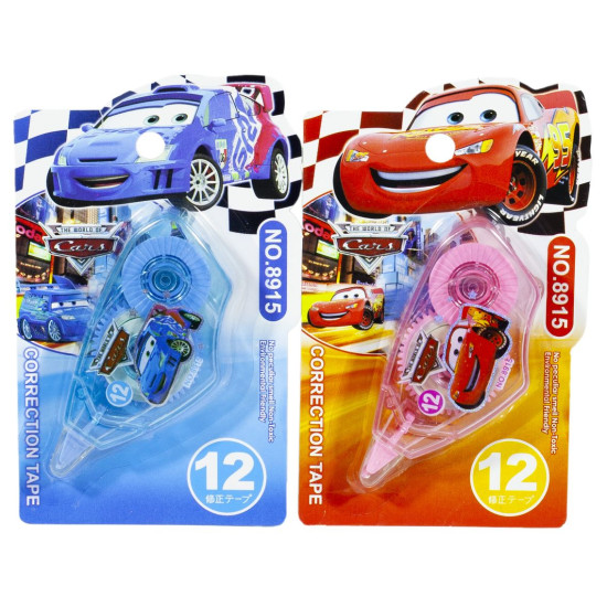 Корректор ленточный  12 м "Машина" 2 дизайна. 8915 (8915)