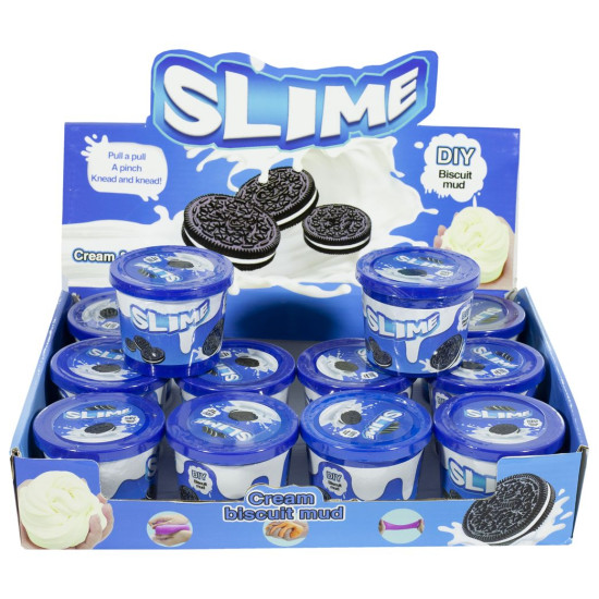 Игрушка-слайм с фимо-добавками "Печенье OREO"в баночке,120г, 252170 (252170)