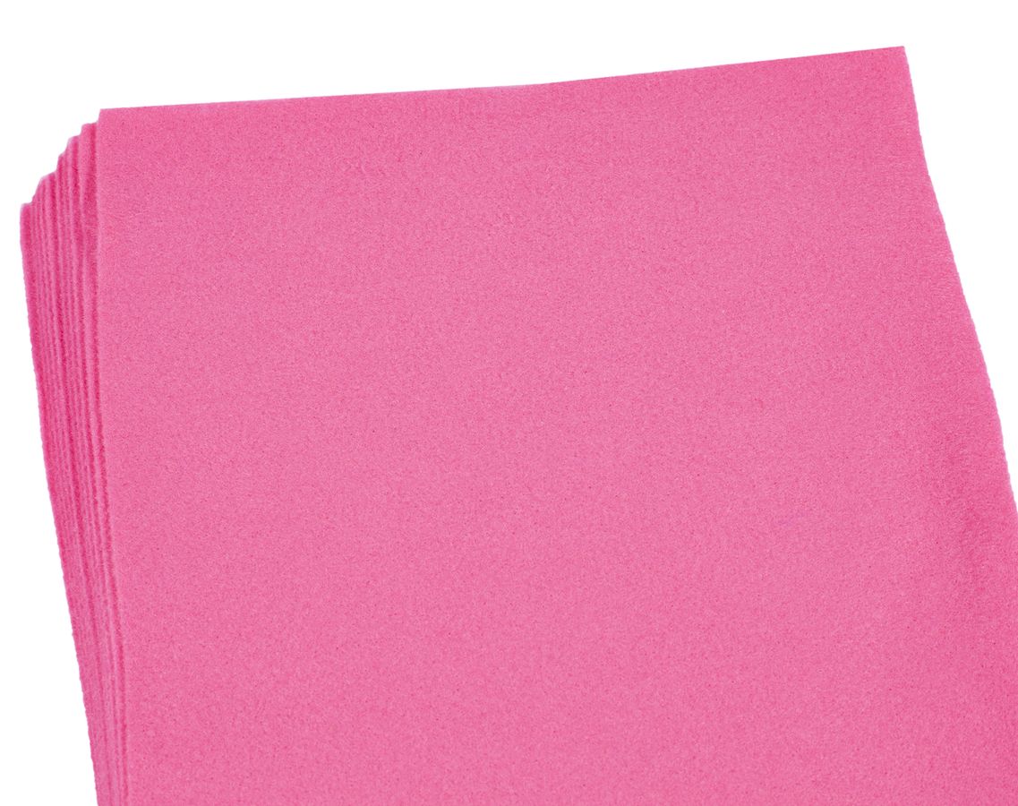 Фетр 1,2мм темно розовый - 10листов, 170SQ003 (170SQ003)