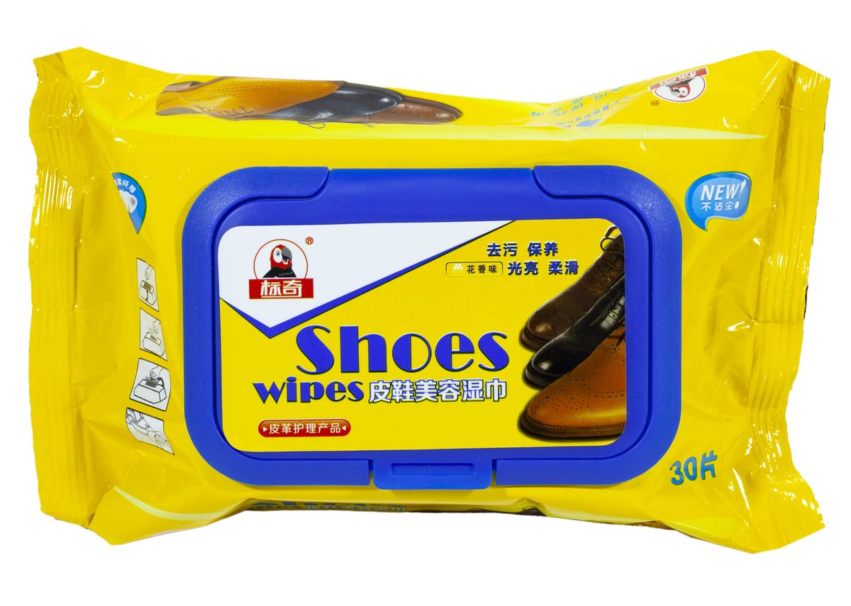 Салфетки для чистки  обуви, 30шт. приятный запах (BK5530)
