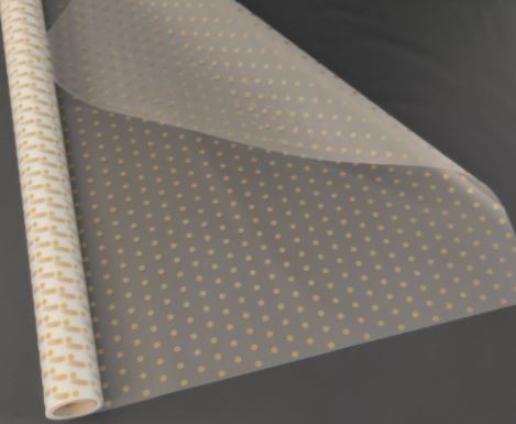 Плівка матова для квітів  "ГОРОХ дрібний" бронза (PMP1782)