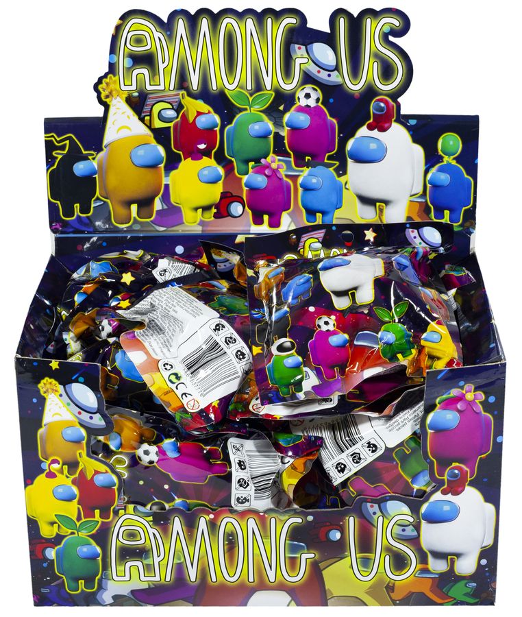 Игрушка-герой игры "Among us" фигурка+3 карточки 11,5см Unison (50201)