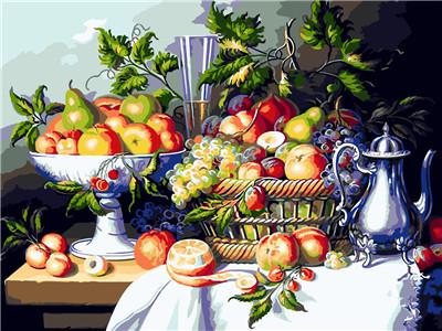 Картина по номерам "Натюрморт" 40*50см,крас.-акрил,кисть-3шт. (RA3696)