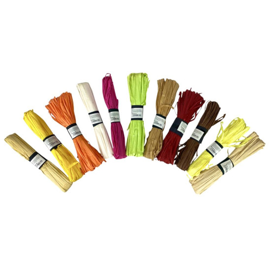 Рафія 15мм х 50м Різнокольоровий Unison (0815-12)