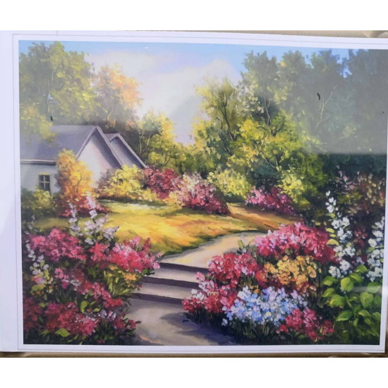 Картина по номерам 30 х 40см  "Домик в лесу" OPР Разноцветный Unison (2148EKTL_O)