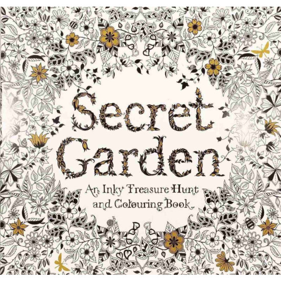 Раскраска - антистресс "Волшебный сад" 48 листов, 96 картинок, 25 х 25см, 120г/м² Unison (690-5)