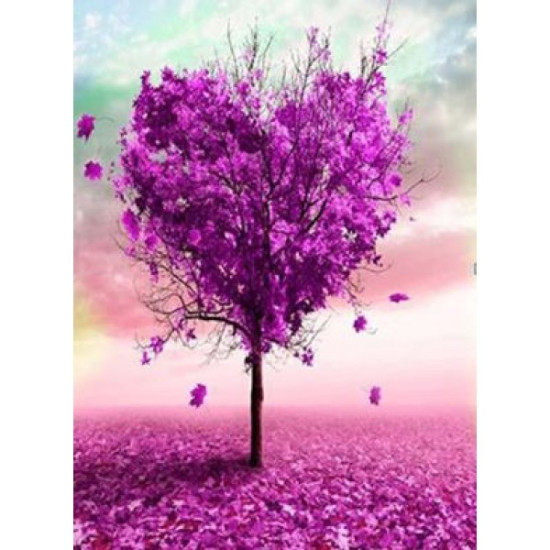 Картина по номерам "Дерево в цвету" 40*50см,крас.-акрил,кисть-3шт (9255EPH_B)