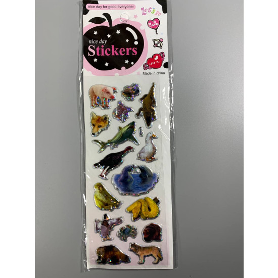 Наклейки 25 х 8см, 20шт/уп Разноцветный Unison (XT-006)