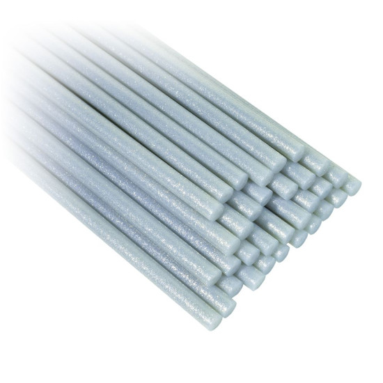 Термоклей з глітером 11мм 1 кг Срібний Unison (CST11 silver)