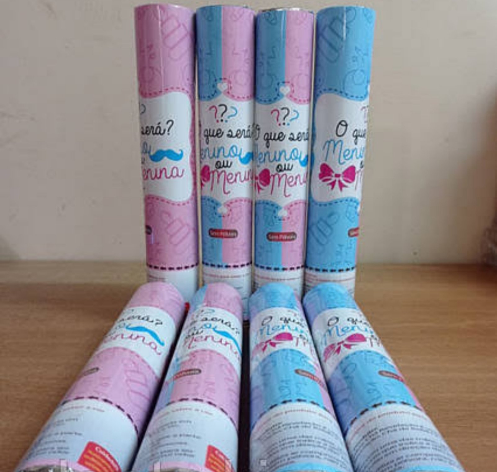 Хлопушка гендерна "Boy or Girl" (блакитний), 38 см Блакитний Unison (KUK4052 - blue)