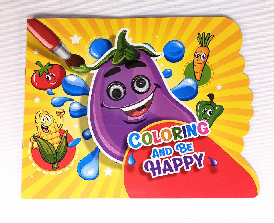 Альбом  розфарбовка "Об'ємні очі" А4, 6 аркушів Unison (BK-10-91)