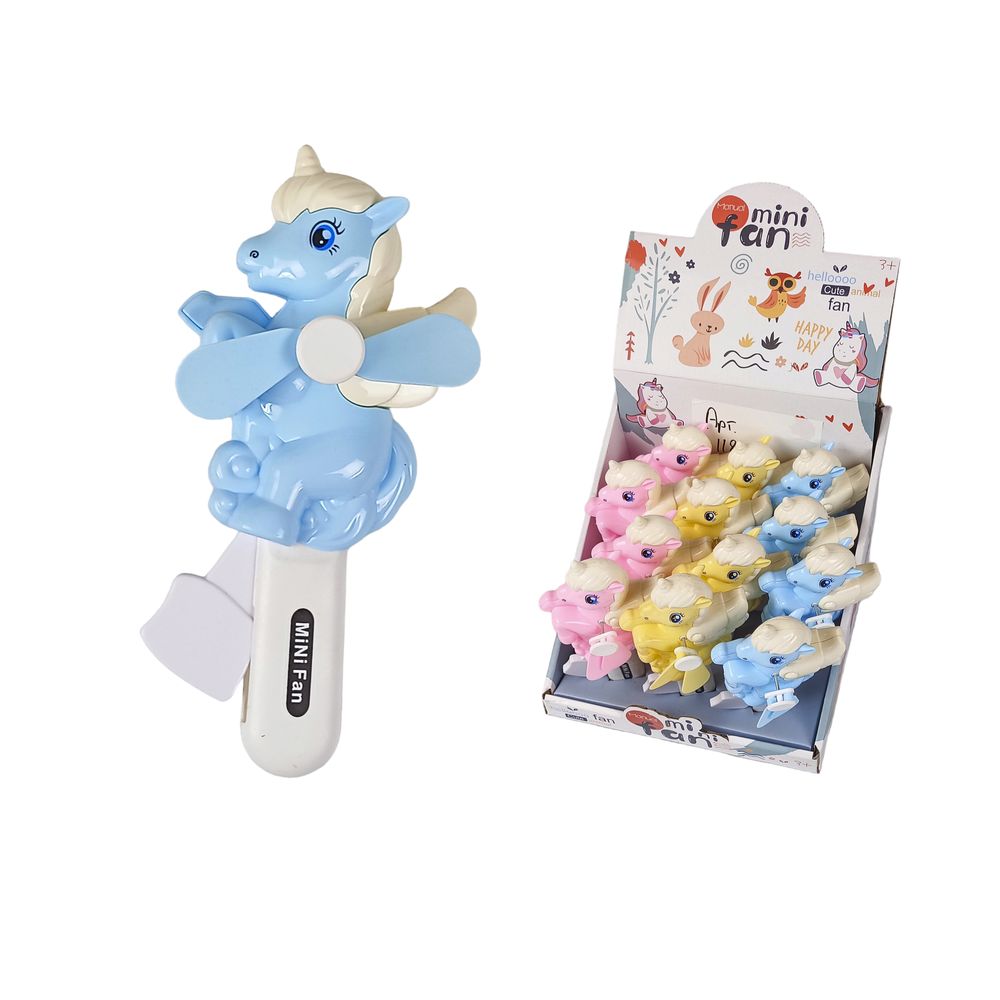 Игрушка вентилятор ручной 18см Разноцветный Unison (1188-131)