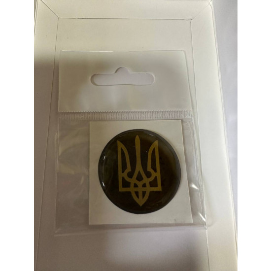 Наклейка объемная 3D "Герб Украины", 35мм (SSU-1013)