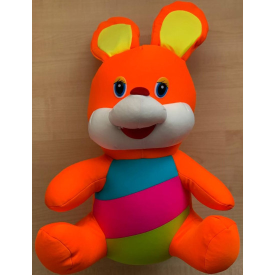 Іграшка м'яка антистресова неонова 40 х 24см Різнокольоровий Unison (KUK-4)