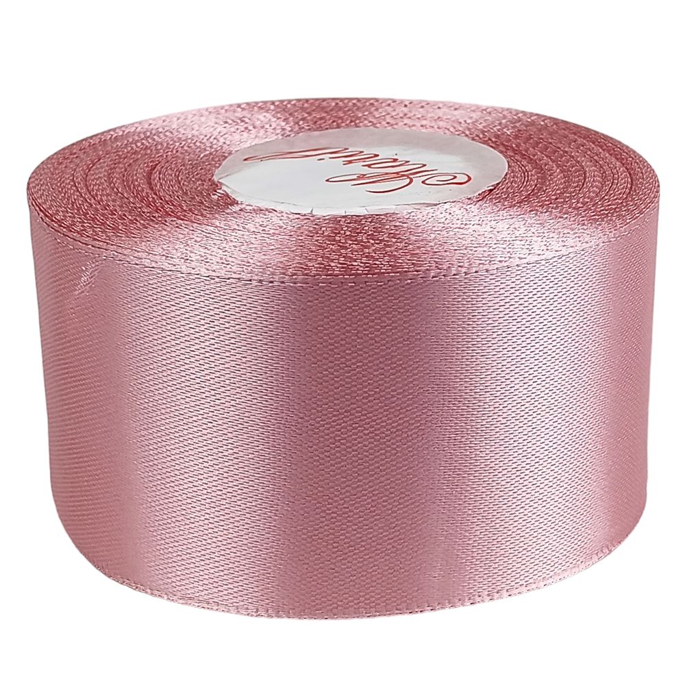 Атласна стрічка 5см (±5мм) x 33м Рожевий Marill (LA5033-75)