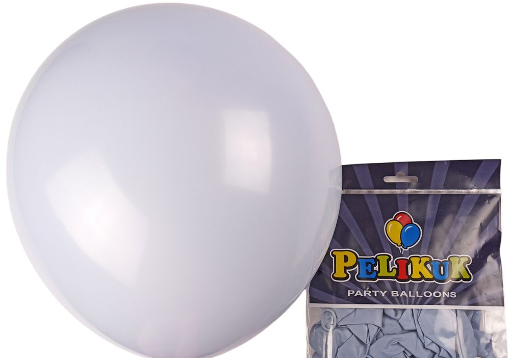 Шарики круглые Pelikuk 13' (33 см) пастель сине серый, 50шт/уп Серый Pelikuk (1350C-124)