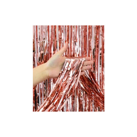 Фотозона  2м х 1м, "Глянцева фольга"  рожеве золото Рожевий Pelican (872103)