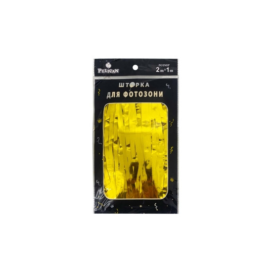 Фотозона  2м х 1м, "Глянцевая фольга"  золото Золотой Pelican (872101)