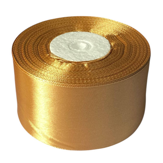 Атласна стрічка 4см (±5мм) x 33м Коричневий Marill (LA4033-161)