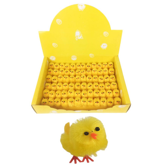Великодній декор Жовте курча 3см Жовтий Без бренду (L00575)