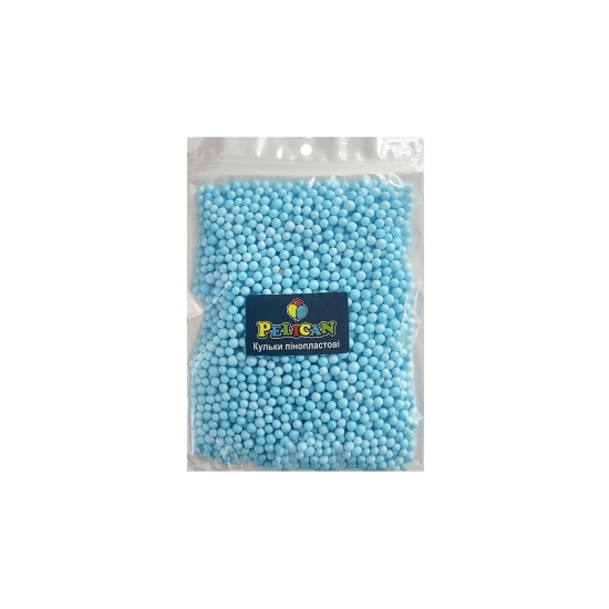 Пінопластові кульки діаметр 4-6мм  блакитні, 250мл Блакитний Pelican (886112)