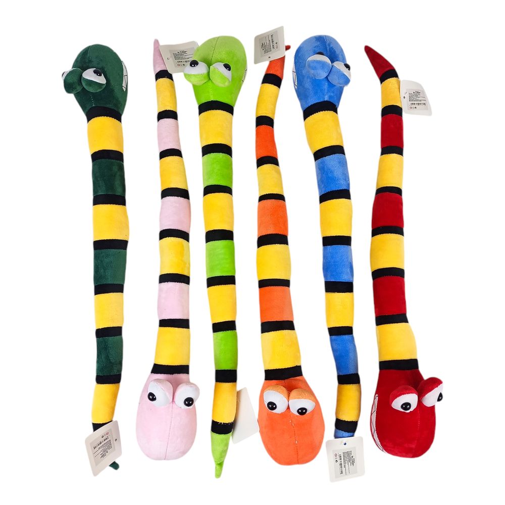 Игрушка мягкая "Змея полосатая" 60см 6 видов (TL-005881)