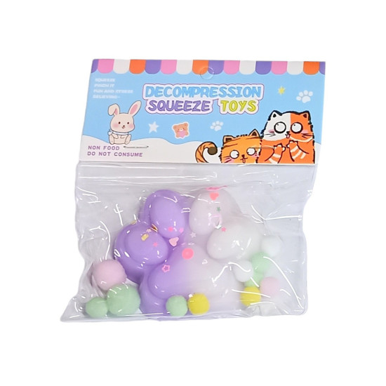 Таба сквиш антистресс  Лапка омбре (Ts ombre -violet)