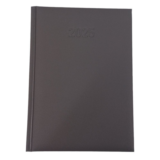 Дневник датированный "2025" в твердом переплете А5, 168 листов (24В-004 gray-sk)