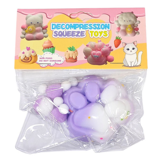 Таба сквиш антистресс  Лапка омбре (712231 lilac)