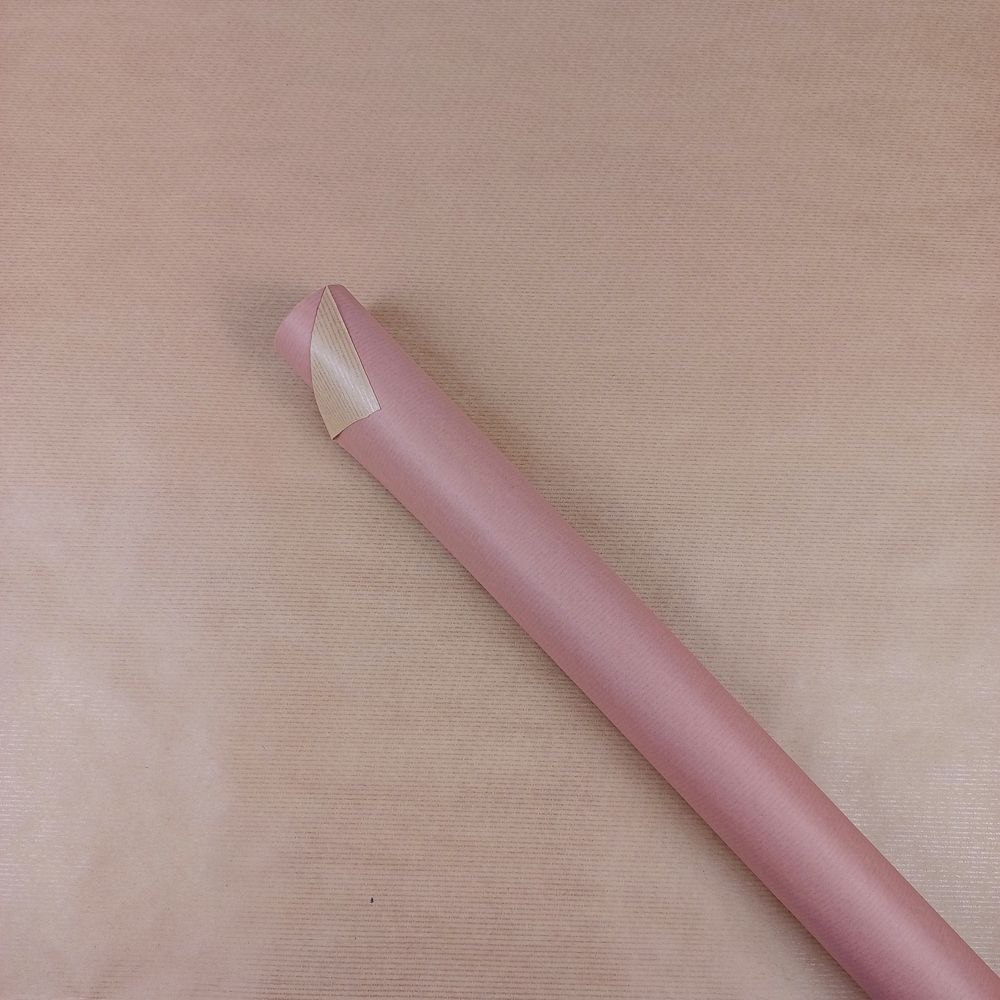 Бумага упаковочная крафт-двосторонний 0,7 х 7м Розовый Unison (Пт 475.44)