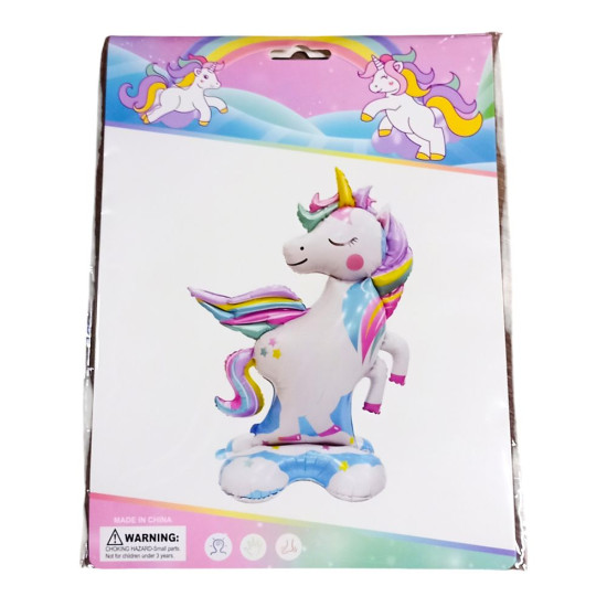 Шарик фольгированный нейлоновый Однорог, 105 х 154см (10460)