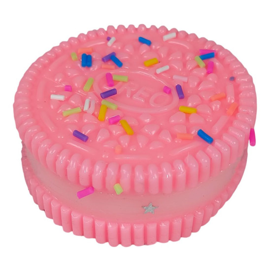 Сквиш орео печенье таба сквиш антистресс розовый 6,5 х 2,5см (713008 pink)