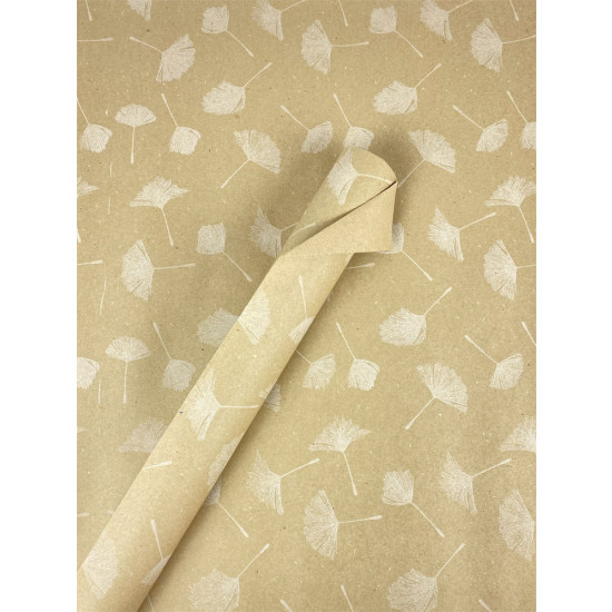 Эко - крафт, бумага подарочная, 0,6 х 6м, 80г (ECP005.1)