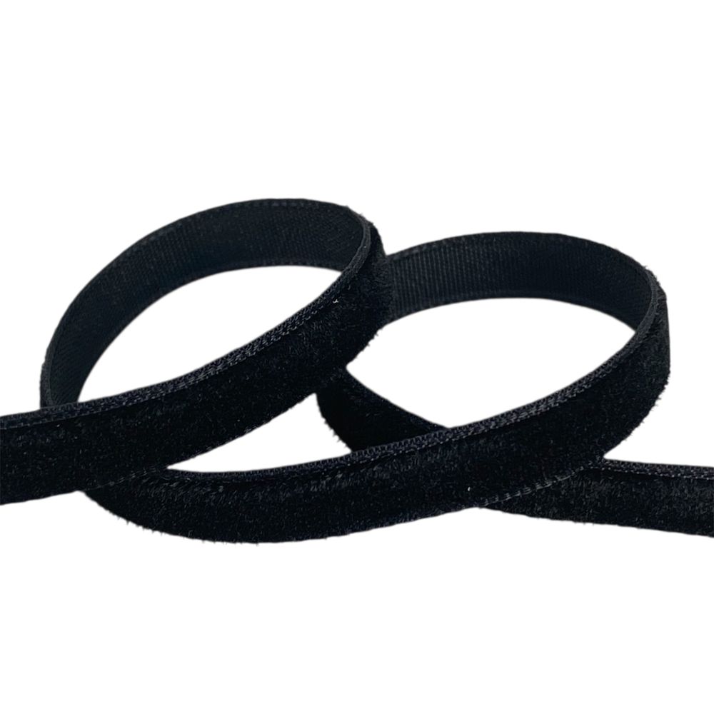 Бархатная лента  0,6 см х 50 ярдов Черный Marill (D00806- C 03)