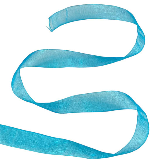 Стрічка з органзи "лазурит" 2,0 см х 50 ярдів Блакитний Marill (D02020-bk15)