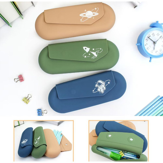 Пенал силіконовий  22 х 8,5 х 3,5см Різнокольоровий Unison (QS-2025)