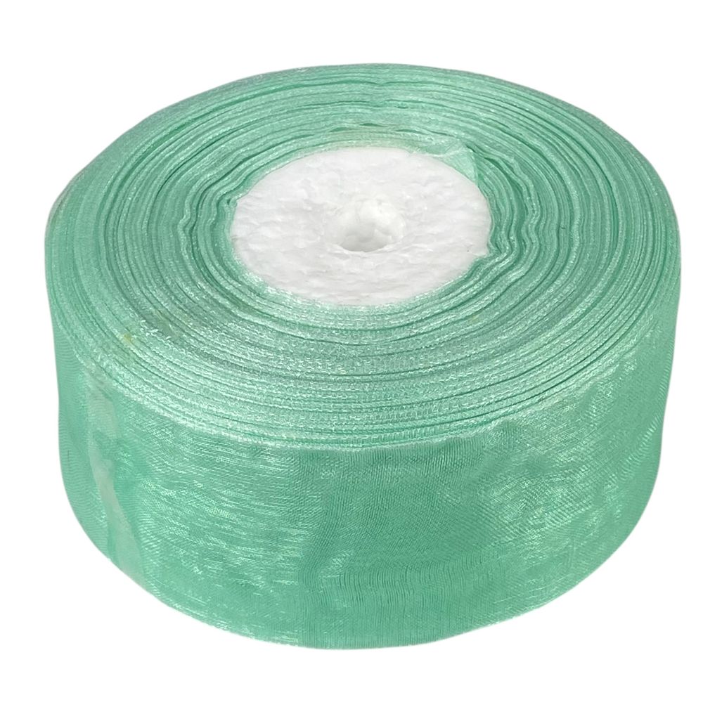 Стрічка з органзи тіффані 4,0 см х 50 ярдів Зелений Marill (D02040-278)