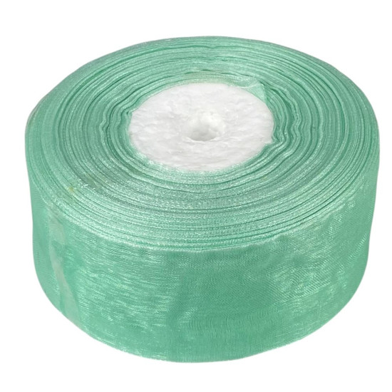 Стрічка з органзи тіффані 4,0 см х 50 ярдів Зелений Marill (D02040-278)