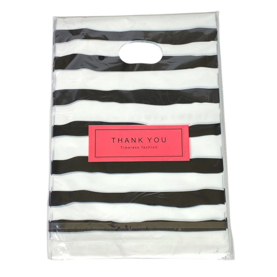 Подарочные пакеты, полиэтиленовые 20 х 25см, 24шт/уп (10700-20)