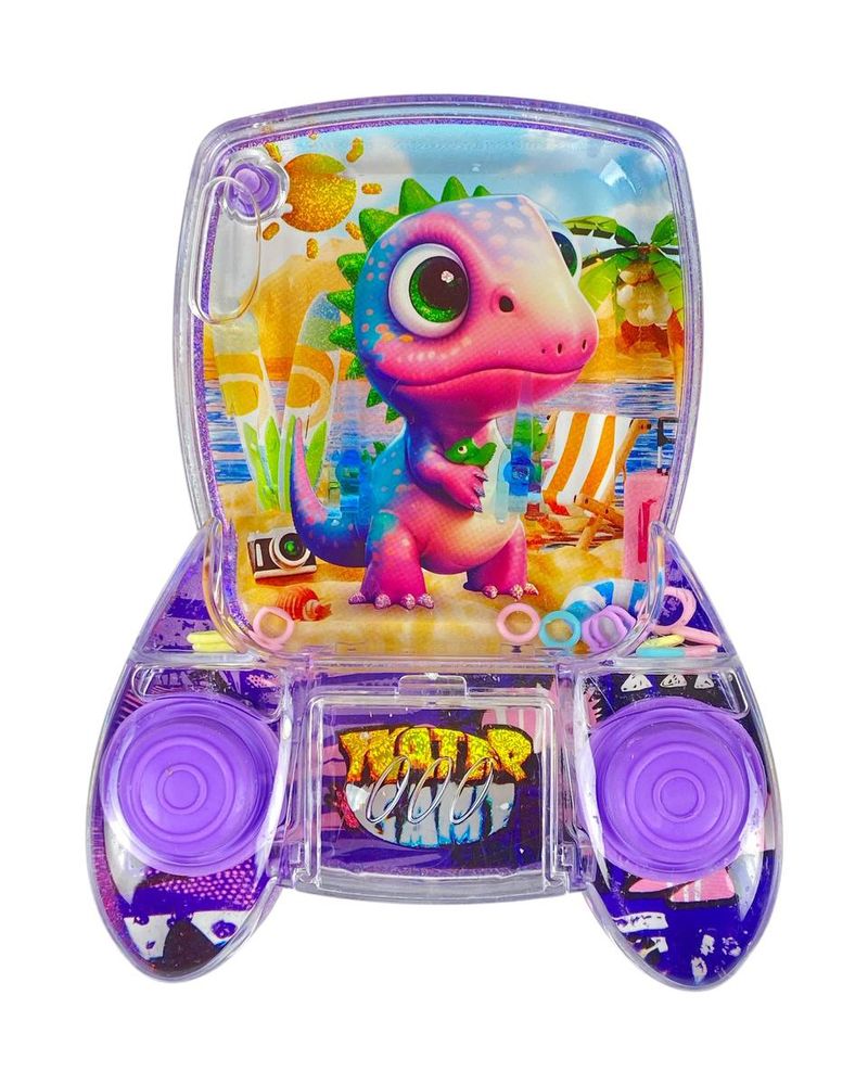 Игра водяная "Поймай колечко-Динозаврик" две кнопки, 4 вида (3938-А-D)