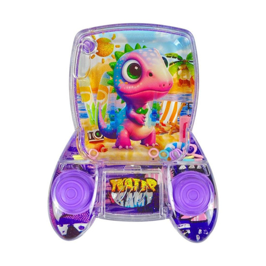 Игра водяная "Поймай колечко-Динозаврик" две кнопки, 4 вида (3938-А-D)