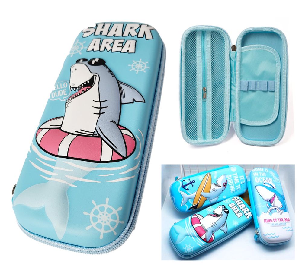 Пенал детский, материал EVA,  21 х 9 х 4см Голубой Unison (JS-6537)