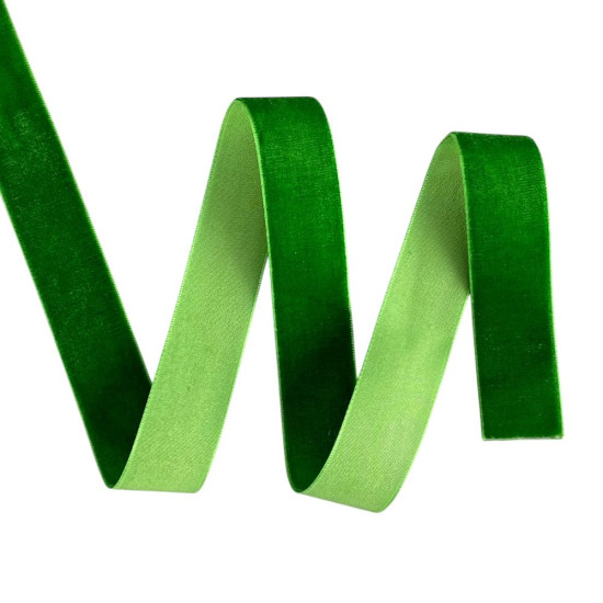 Оксамитова стрічка  2,5 см х 50 ярдів Зелений Marill (D00825- С  27)