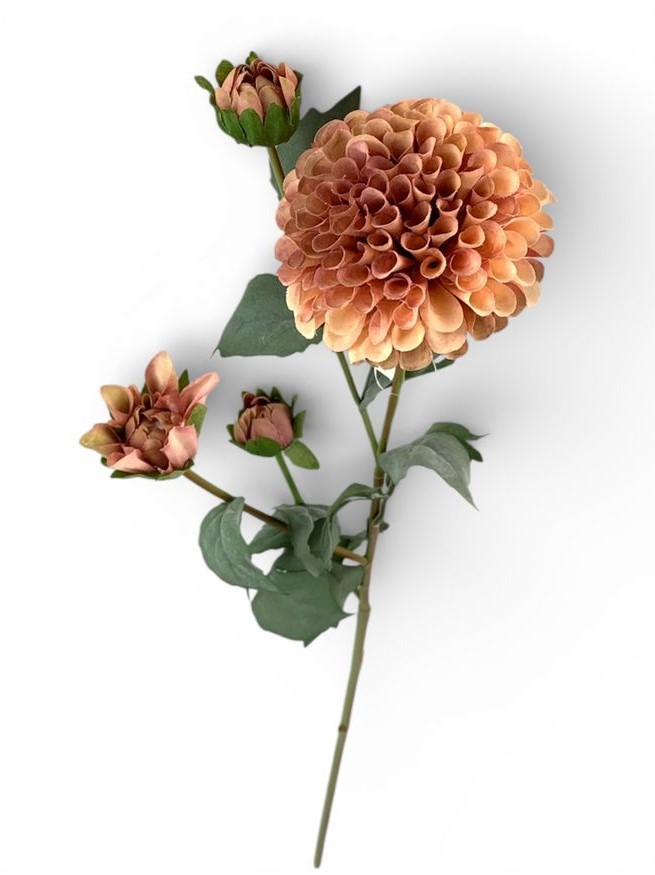 Гілка жоржини, 68 см, бежево-пудрова Unison (c30512)