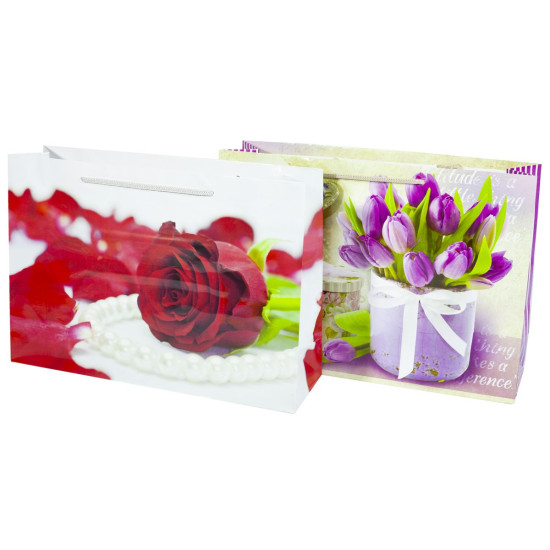 Пакет подарочный женская серия 150гр, 36 х 23 х 10см (12шт/уп) Unison (PVM362310W)