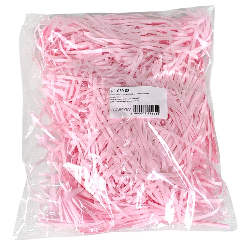 Наповнювач  паперовий 30г Рожевий Unison (PFL030-08)