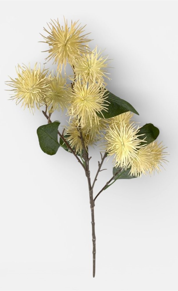 Ветвь декоративная Эхинопс, 60см жовта Unison (c30517-3)